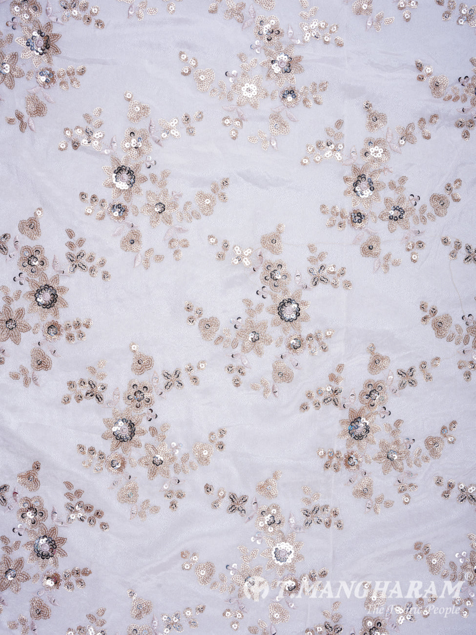 Off White Chinnon Silk Fabric - EB0262