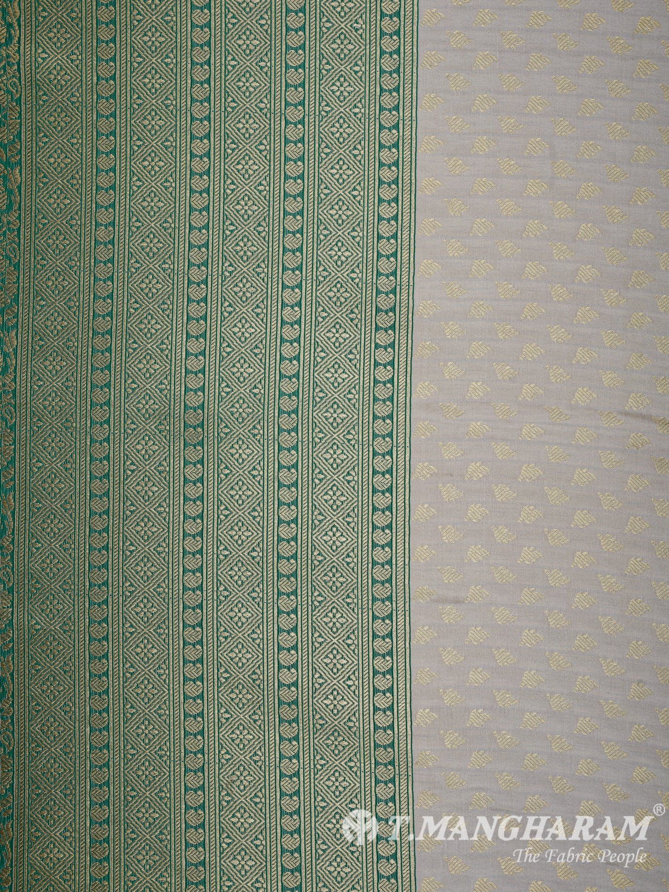 Beige Banaras Fabric - EA0387view-3