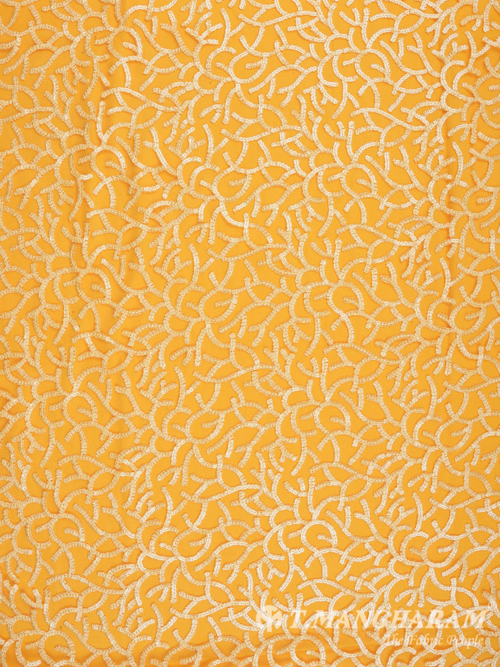 Yellow Fancy Net Fabric - EB1104 view-3