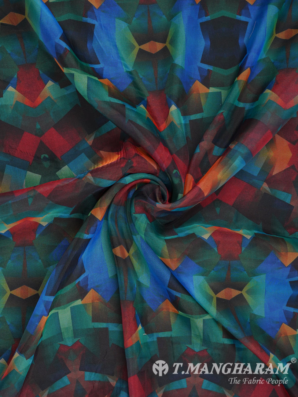Multicolor Tissue Organza Fabric - EB1279 view-1