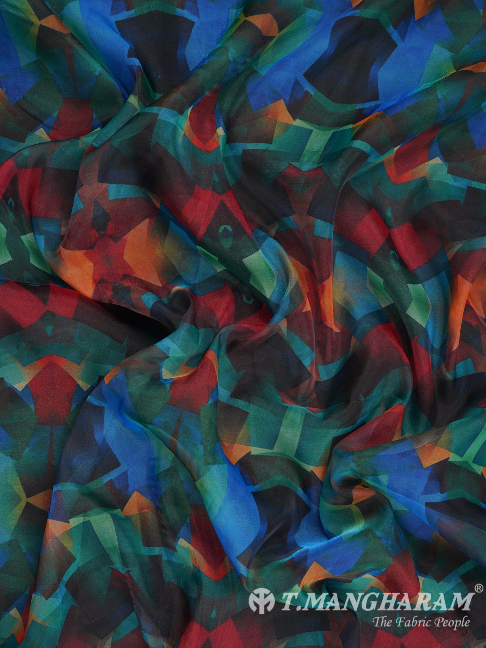Multicolor Tissue Organza Fabric - EB1279 view-4