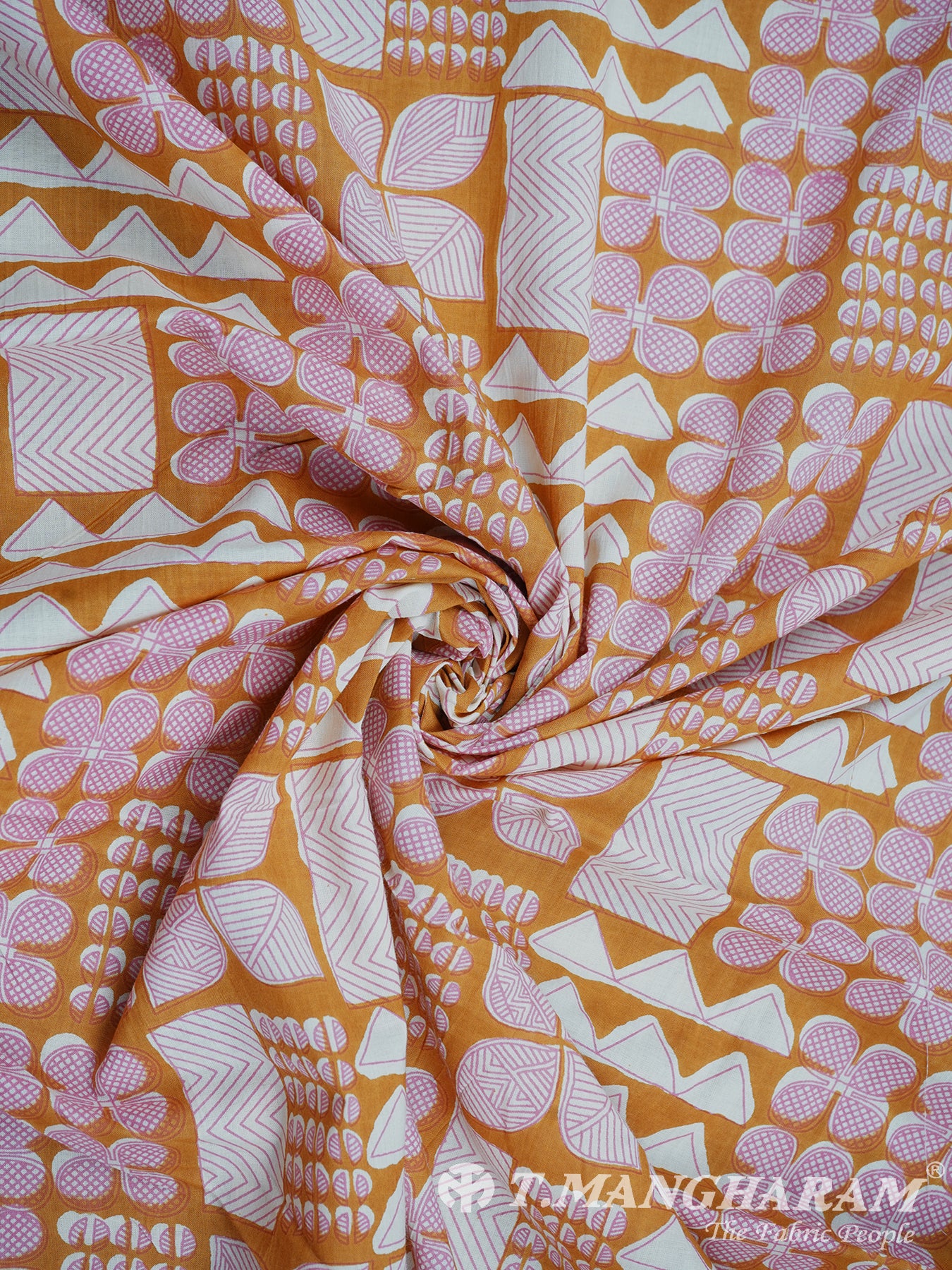 Orange Cotton Fabric - EC3037 view-1