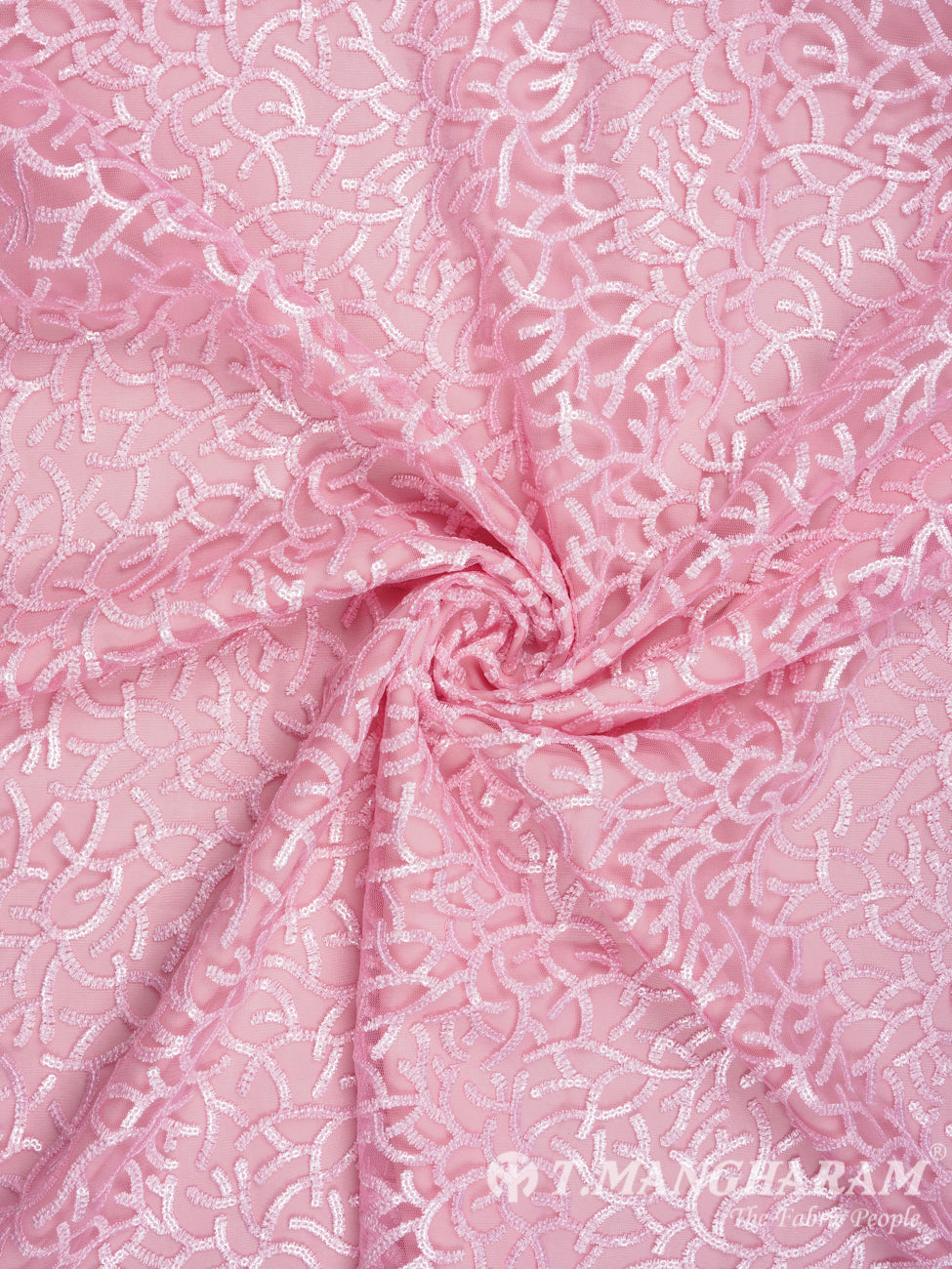 Pink Net Fabric - EB1101 view-1