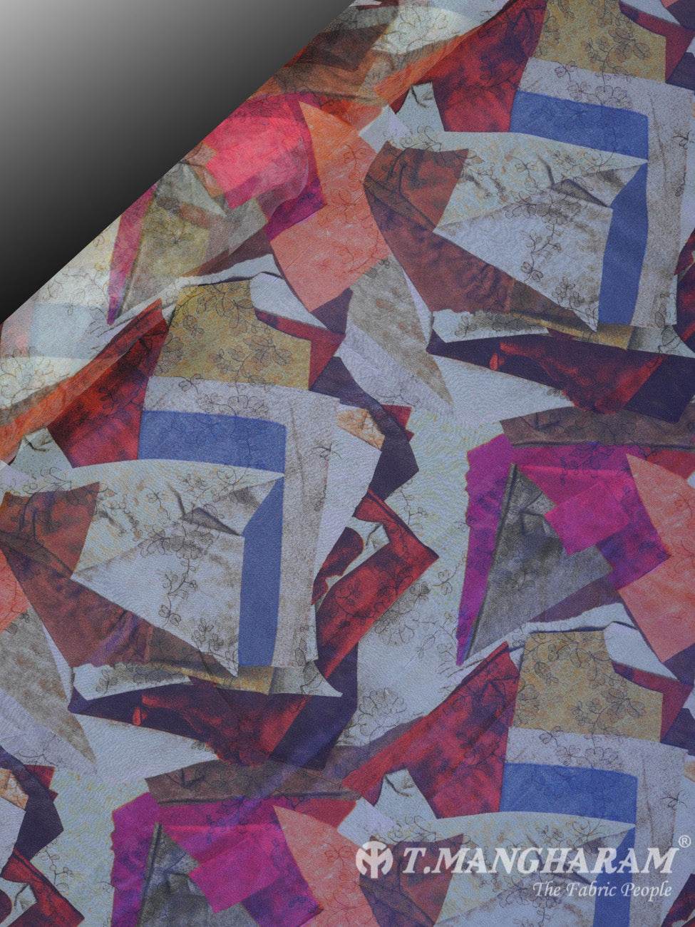 Multicolor Organza Tissue Fabric - EB1262 view-2