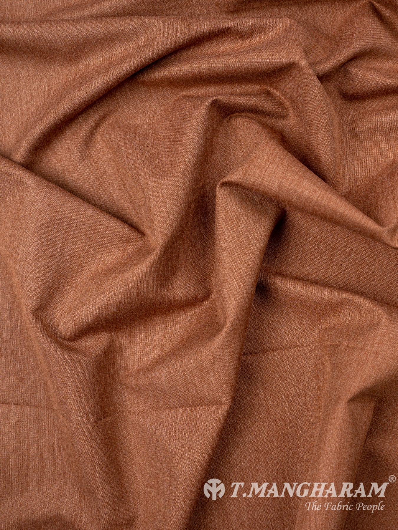 Brown Cotton Shirting Material - EF1238