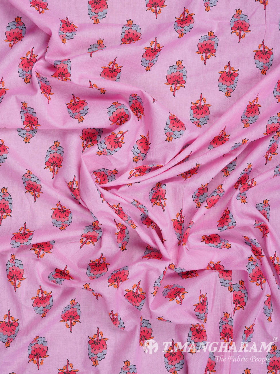 Pink Cotton Fabric - EB1332 view-4