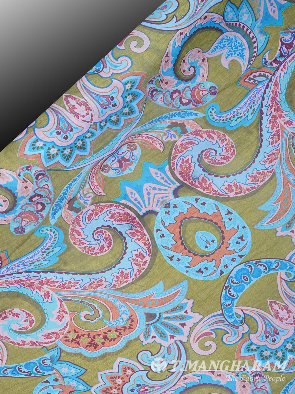 Multicolor Satin Fabric - EB1457 view-2