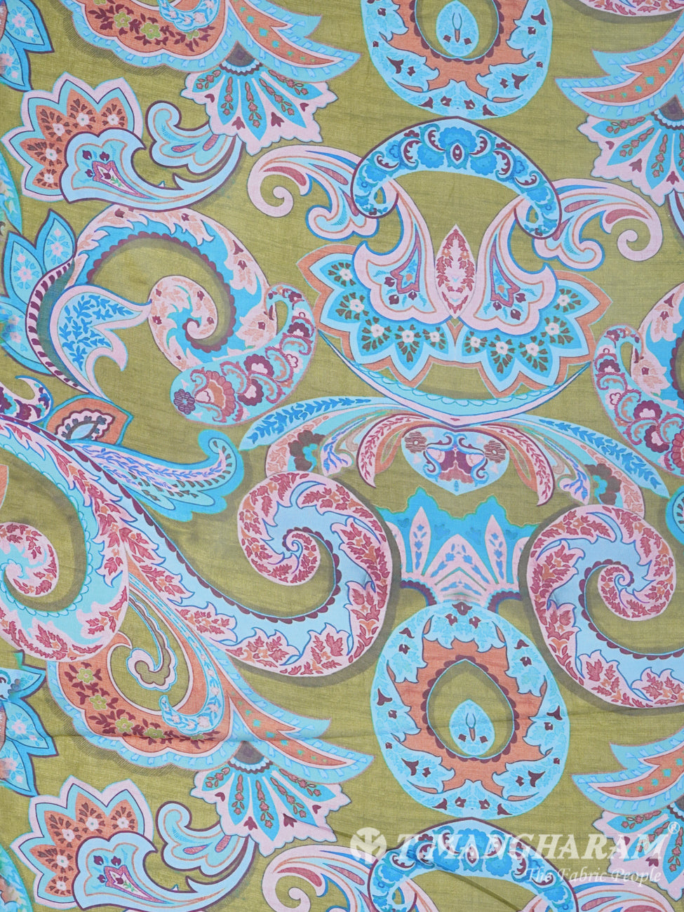 Multicolor Satin Fabric - EB1457 view-3
