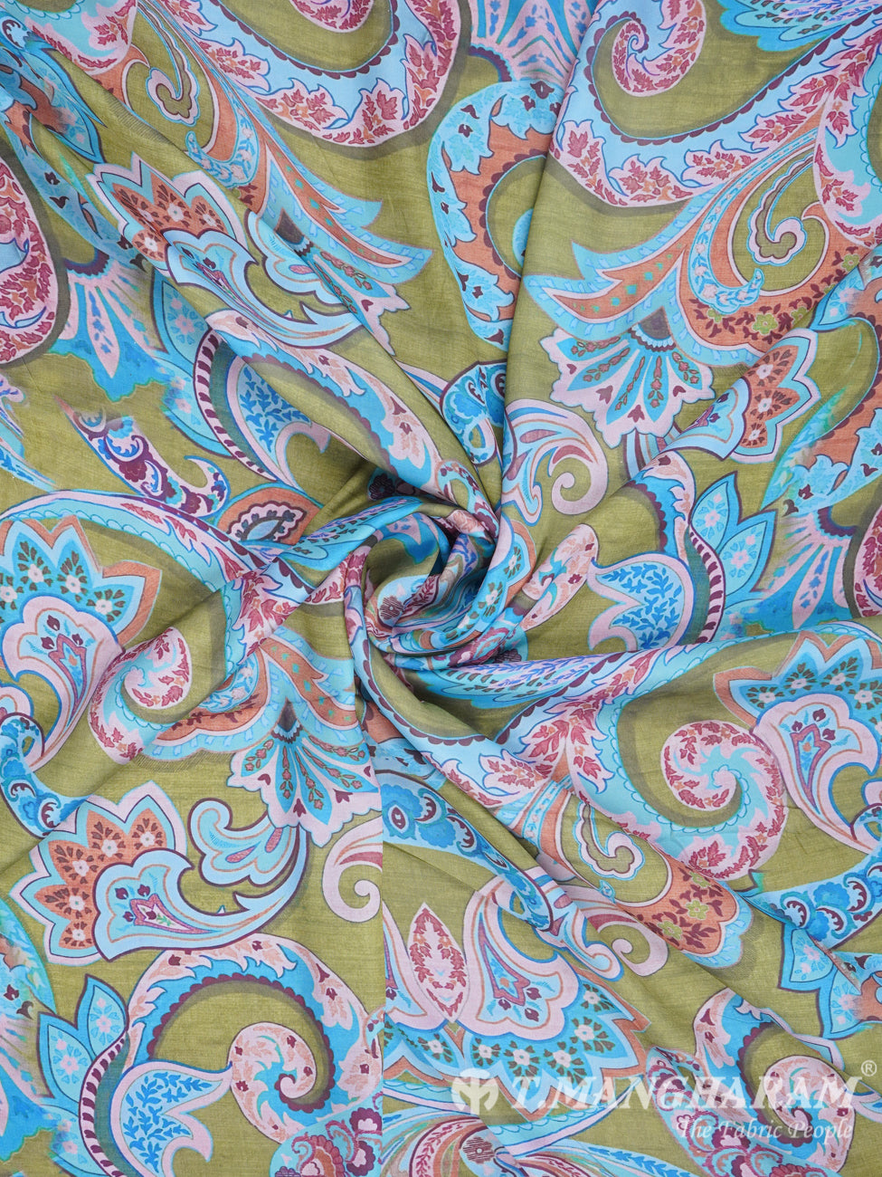 Multicolor Satin Fabric - EB1457 view-1