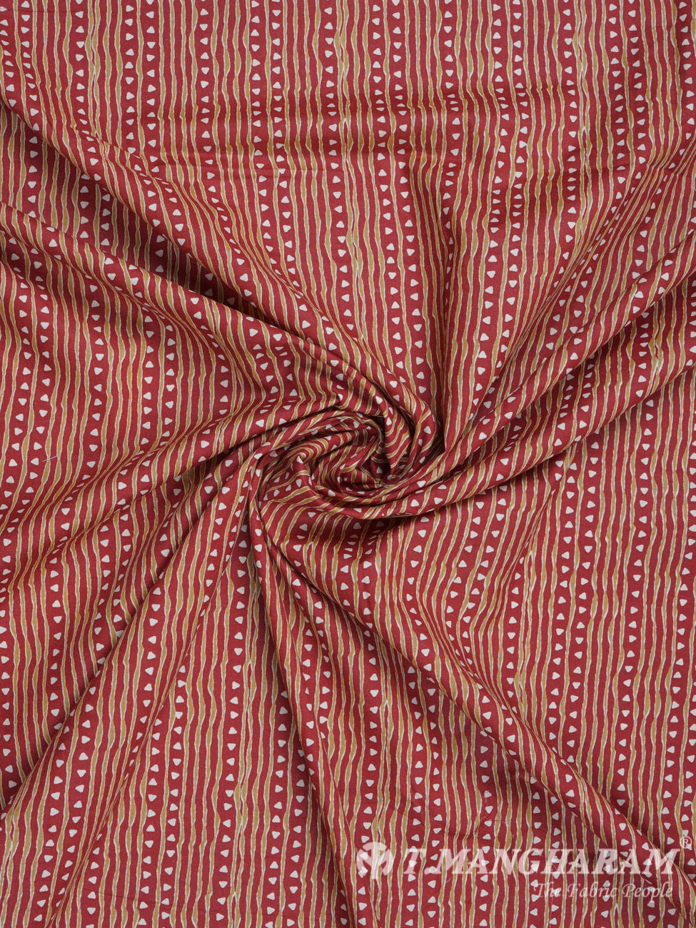 Maroon Cotton Fabric - EB1344 view-1