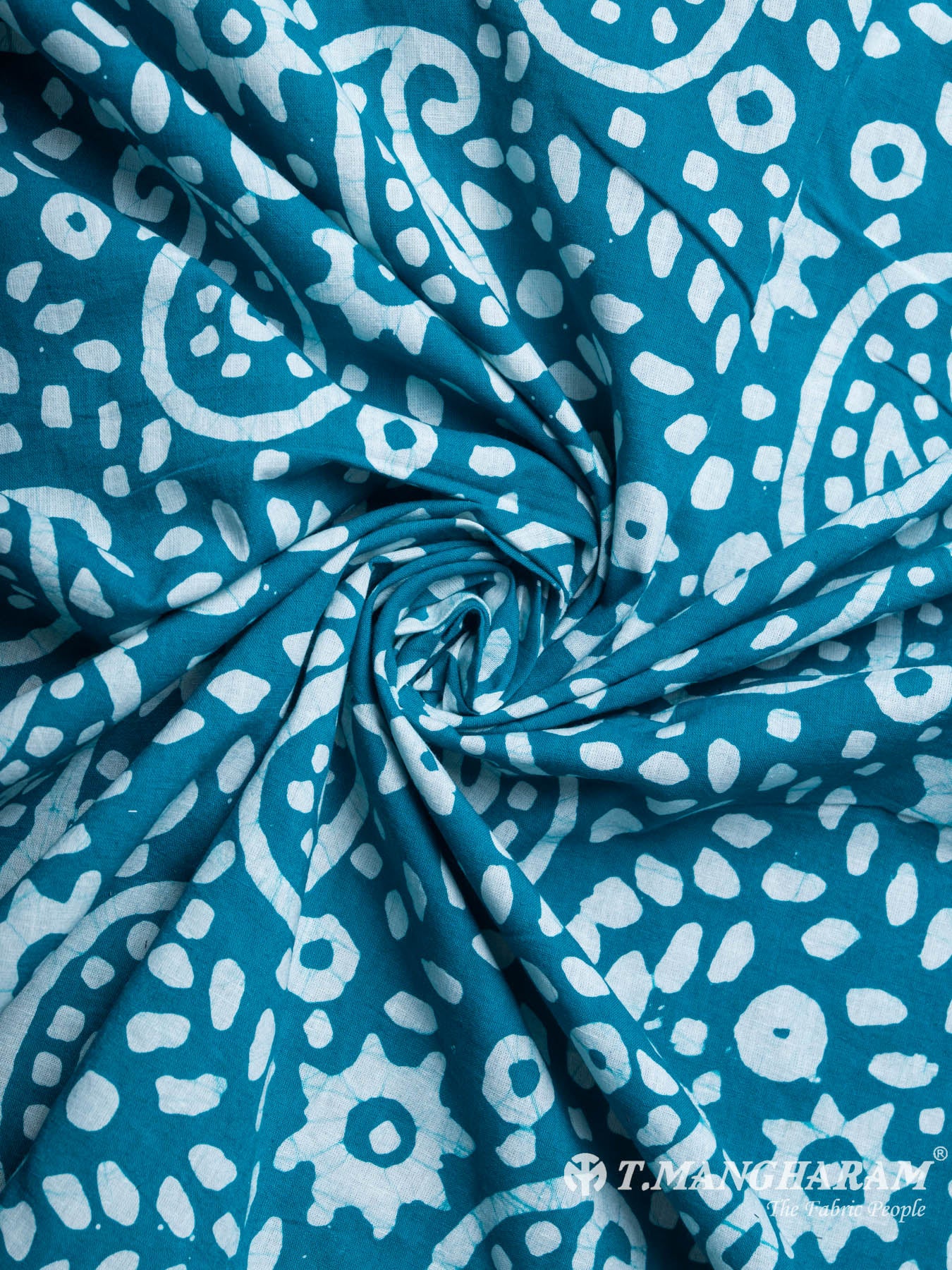 Blue Cotton Fabric - EB3301 view-1