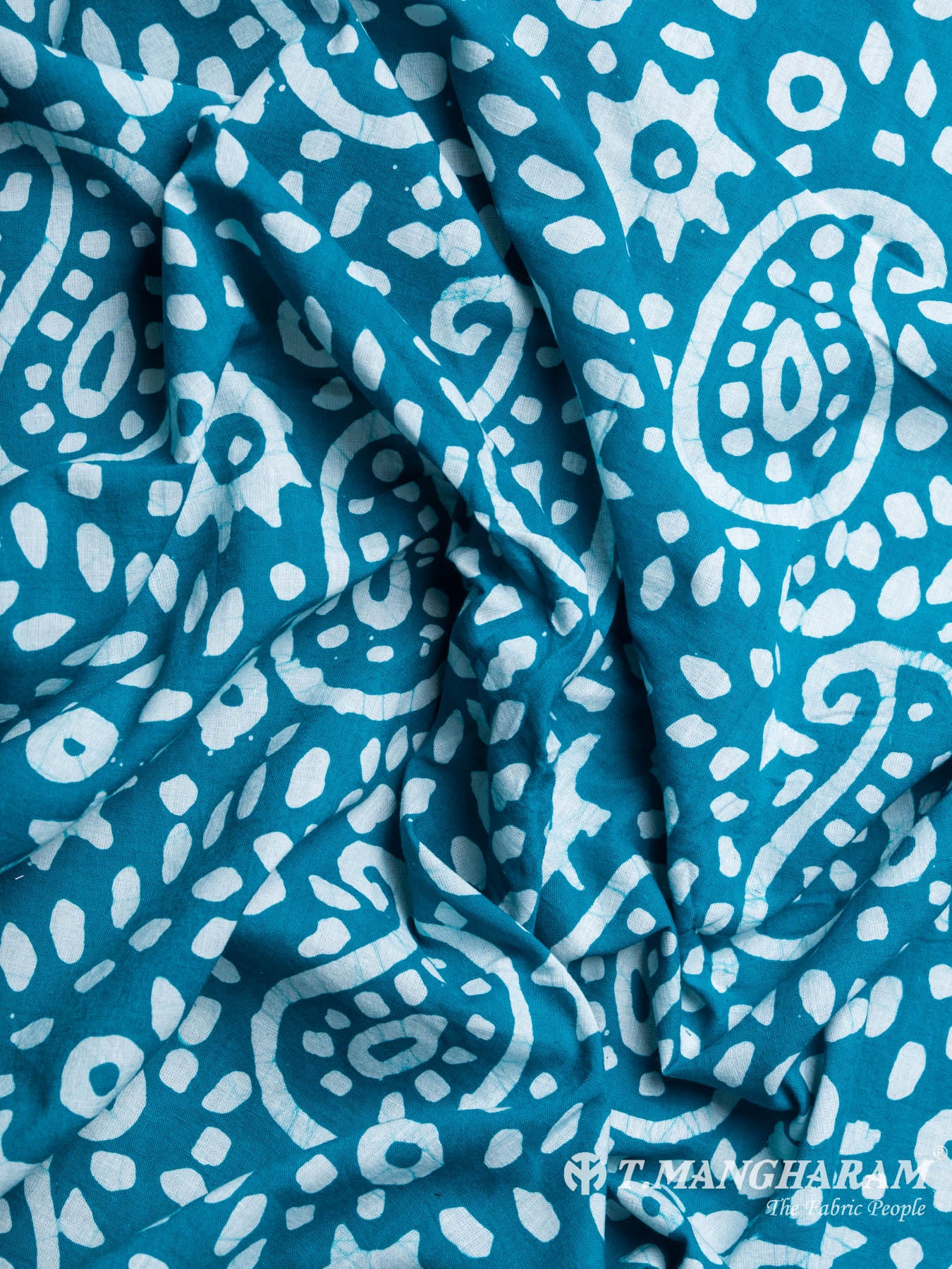 Blue Cotton Fabric - EB3301 view-4