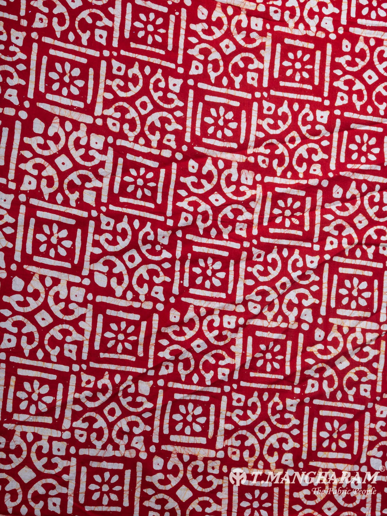 Red Cotton Fabric - EB3302 view-3