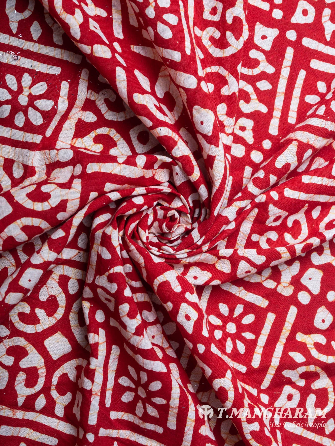 Red Cotton Fabric - EB3302 view-1