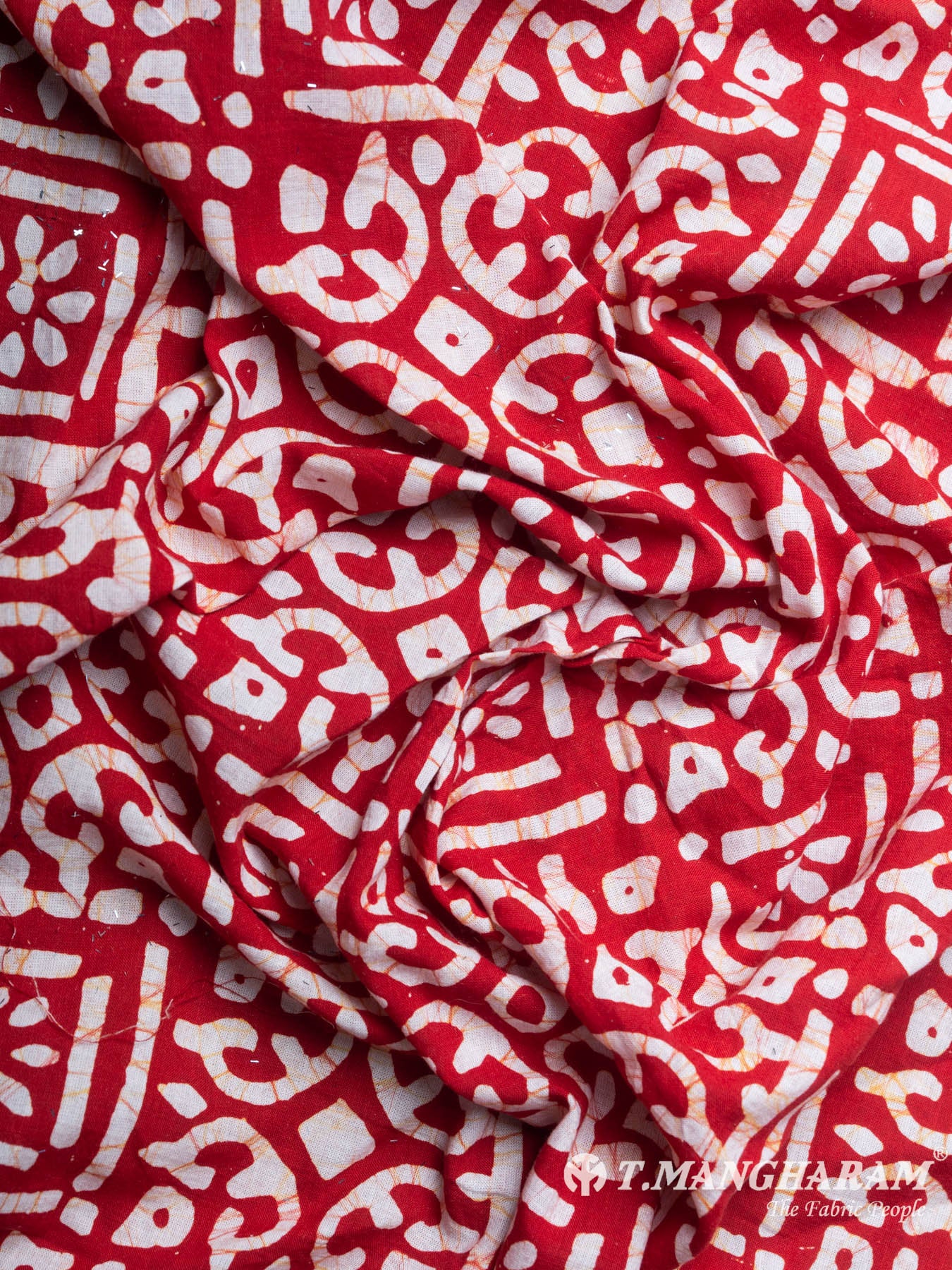 Red Cotton Fabric - EB3302