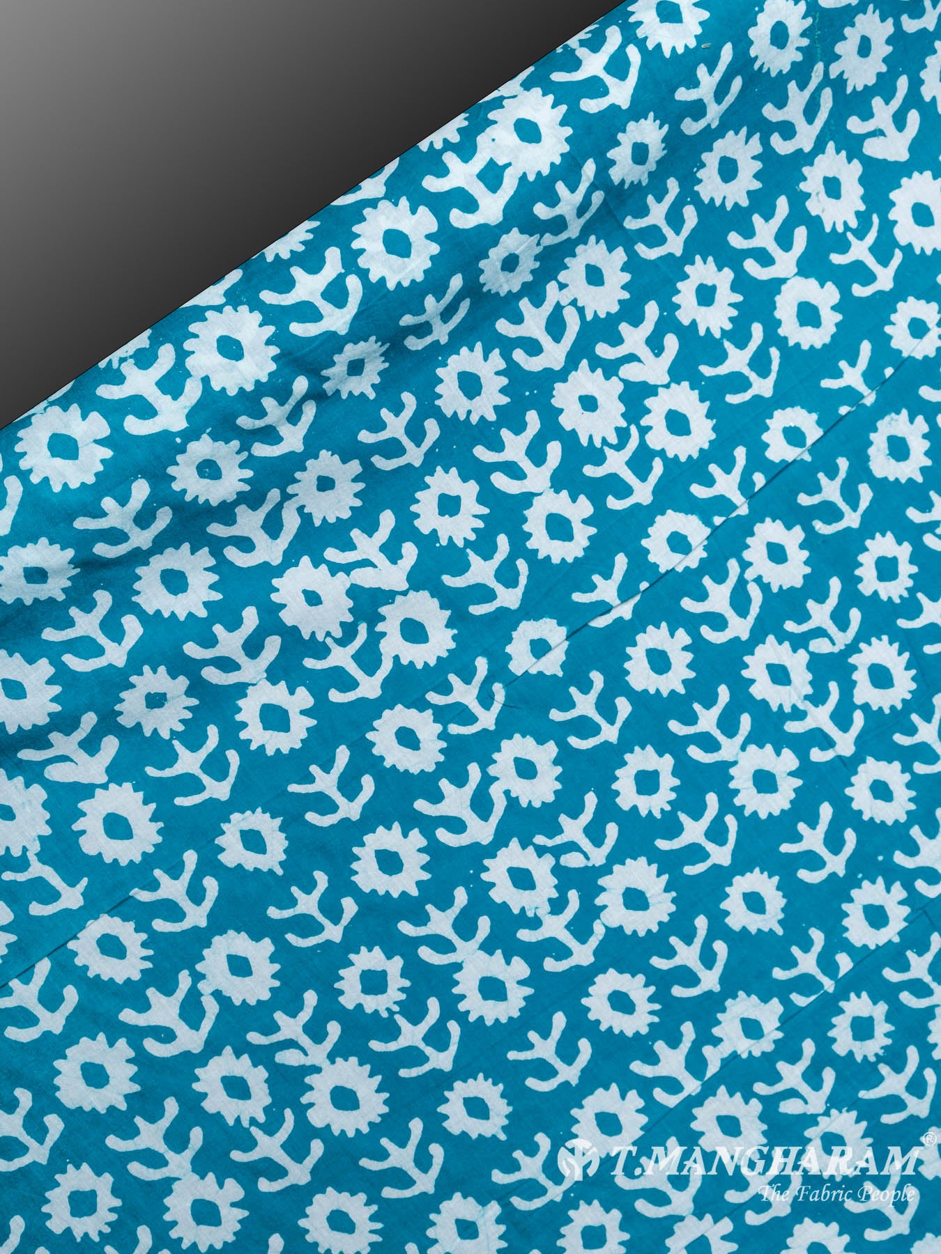 Sea Blue Cotton Fabric - EB3260 view-2