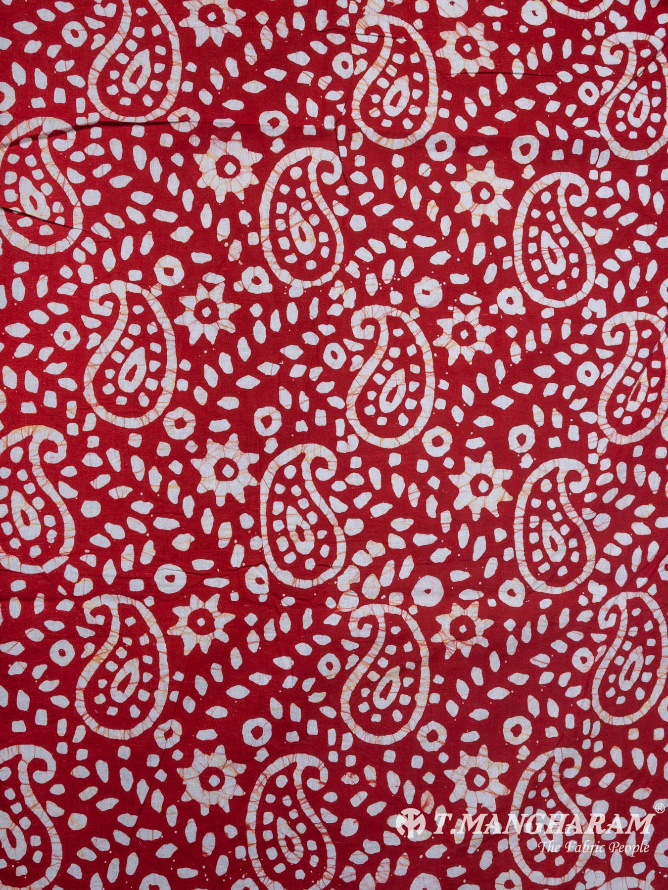 Red Cotton Fabric - EB3298 view-3