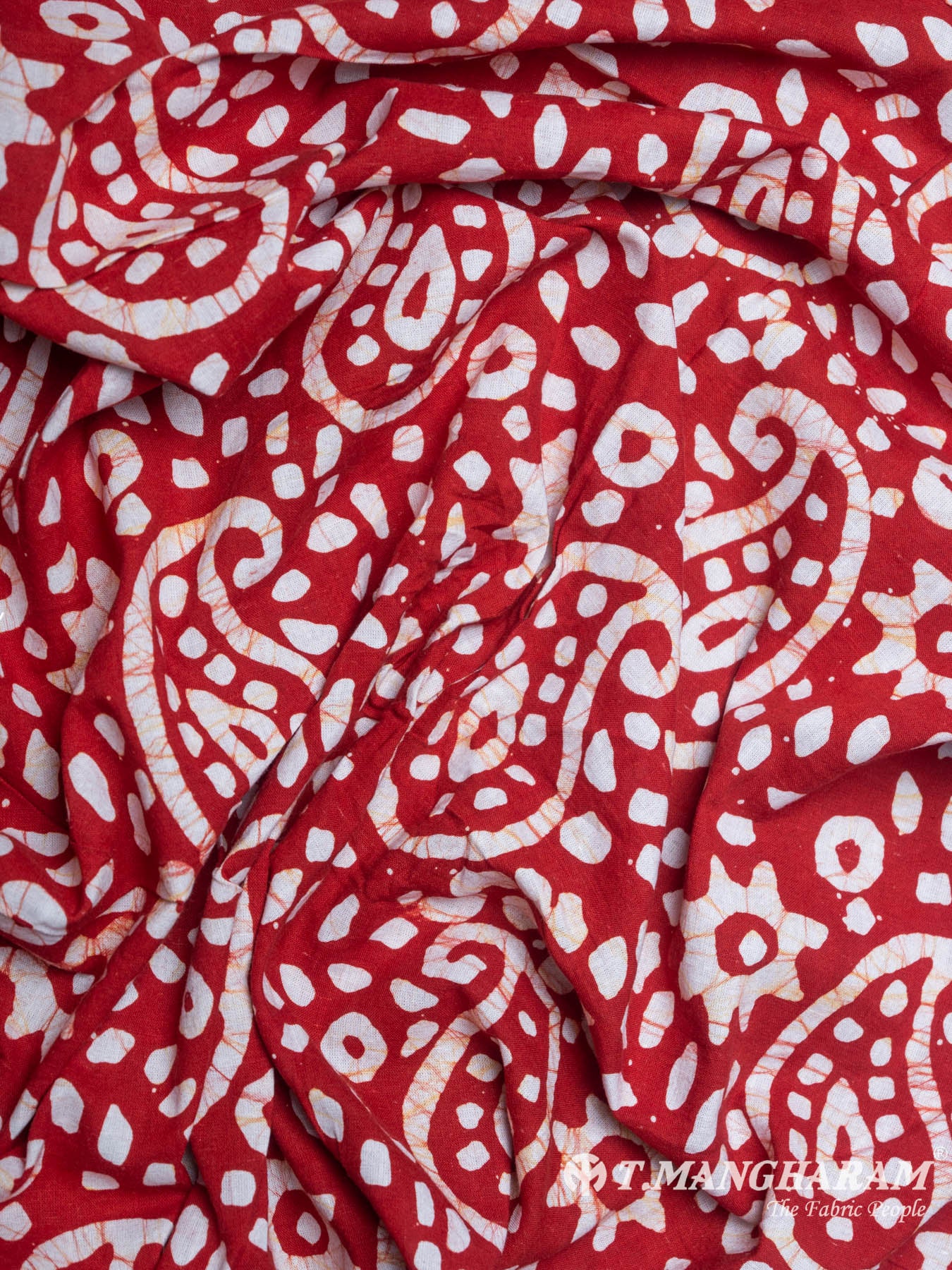 Red Cotton Fabric - EB3298 view-4