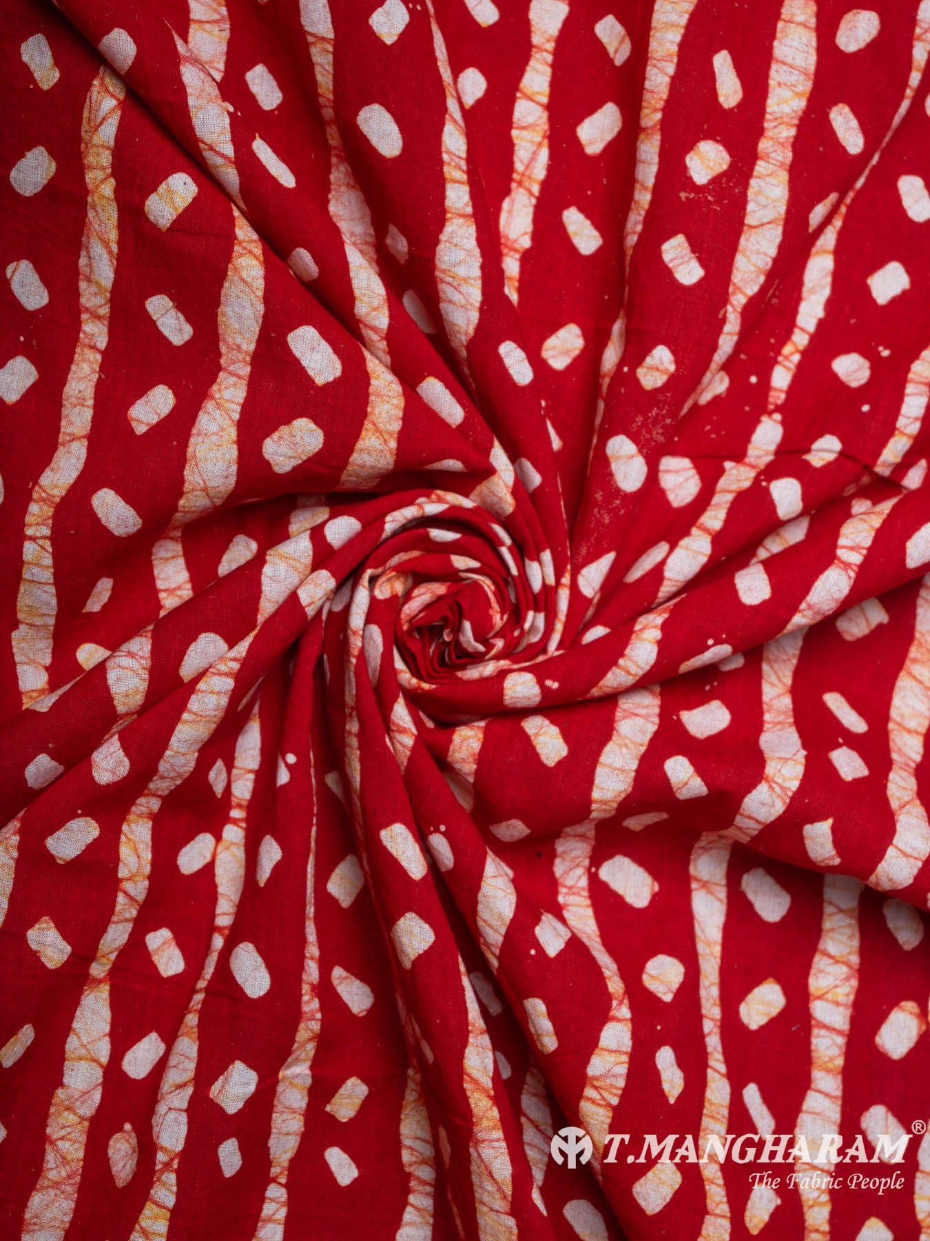 Red Cotton Fabric - EB3303 view-1
