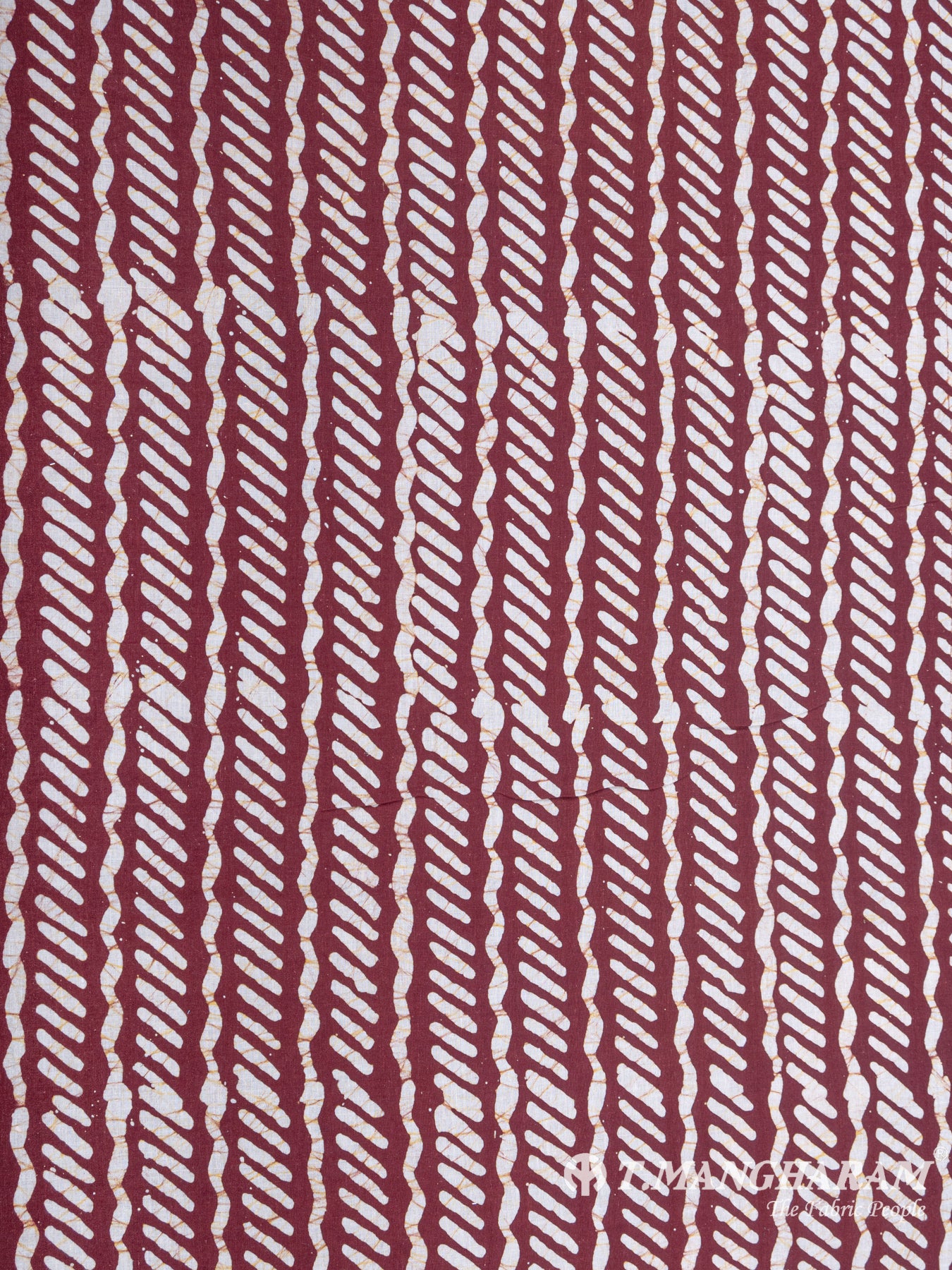 Maroon Cotton Fabric - EB3270 view-3