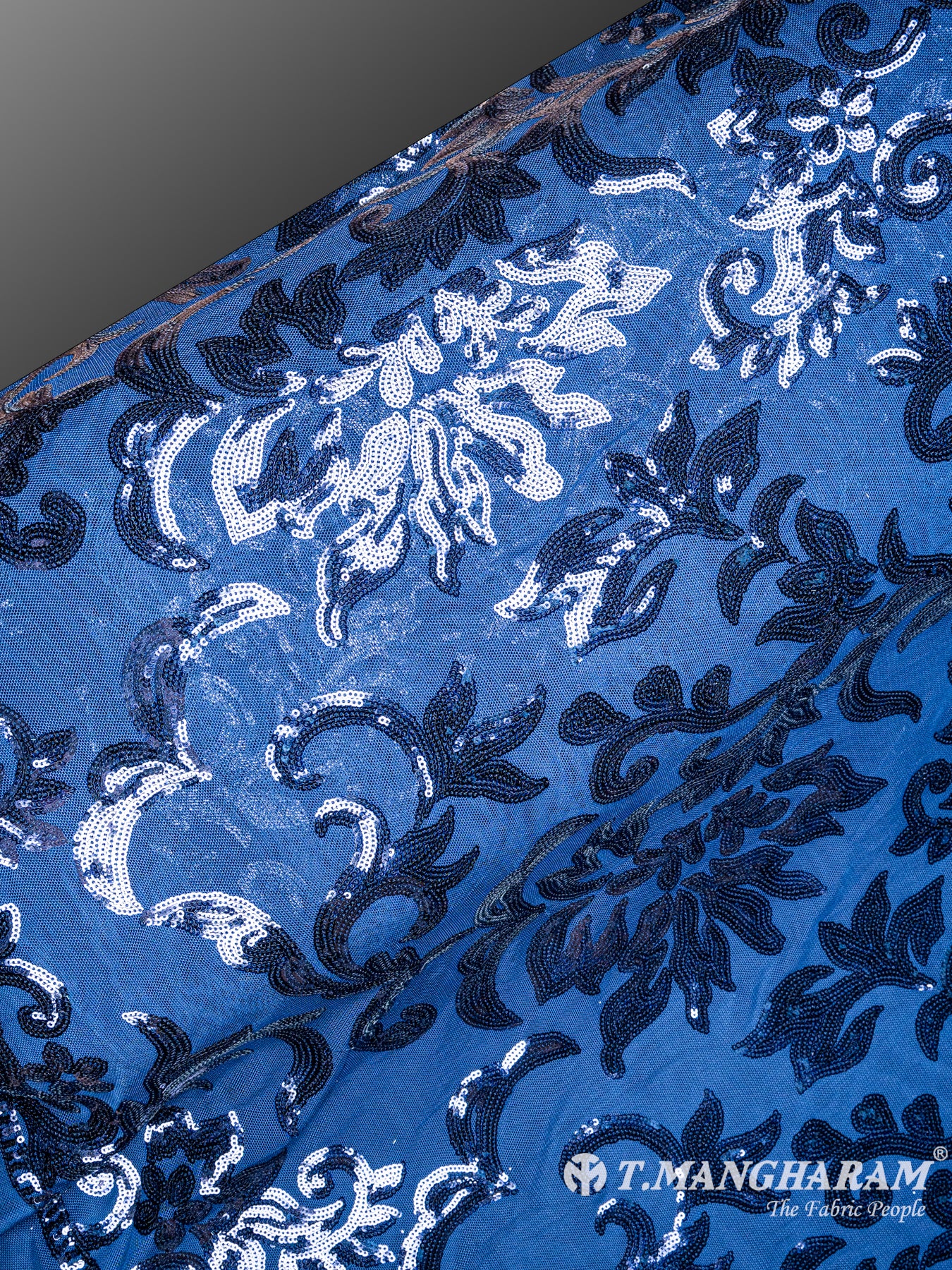 Blue Fancy Net Fabric - EC4054 view-2