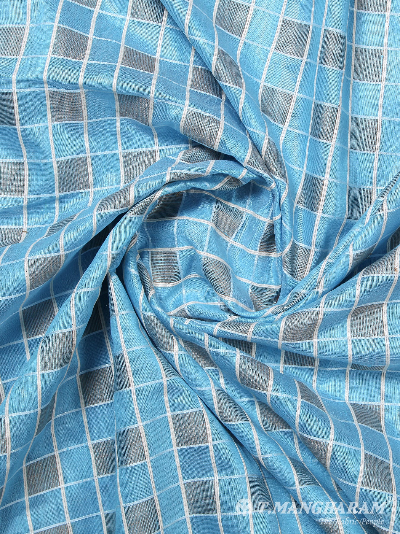 Blue Cotton Fabric - EA0115 view-1