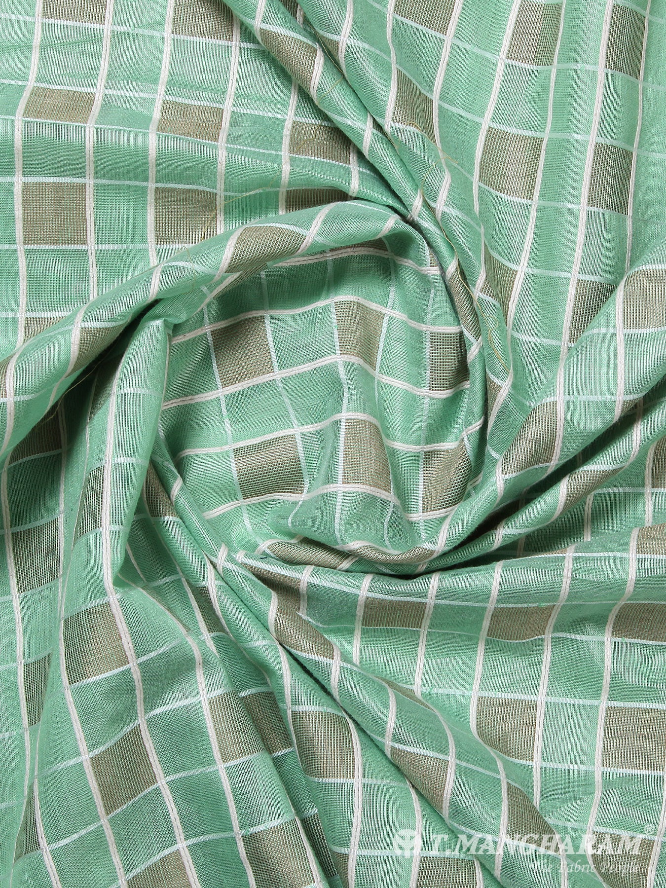 Green Cotton Per Meter Fabric Lengths - EA0116 view-1