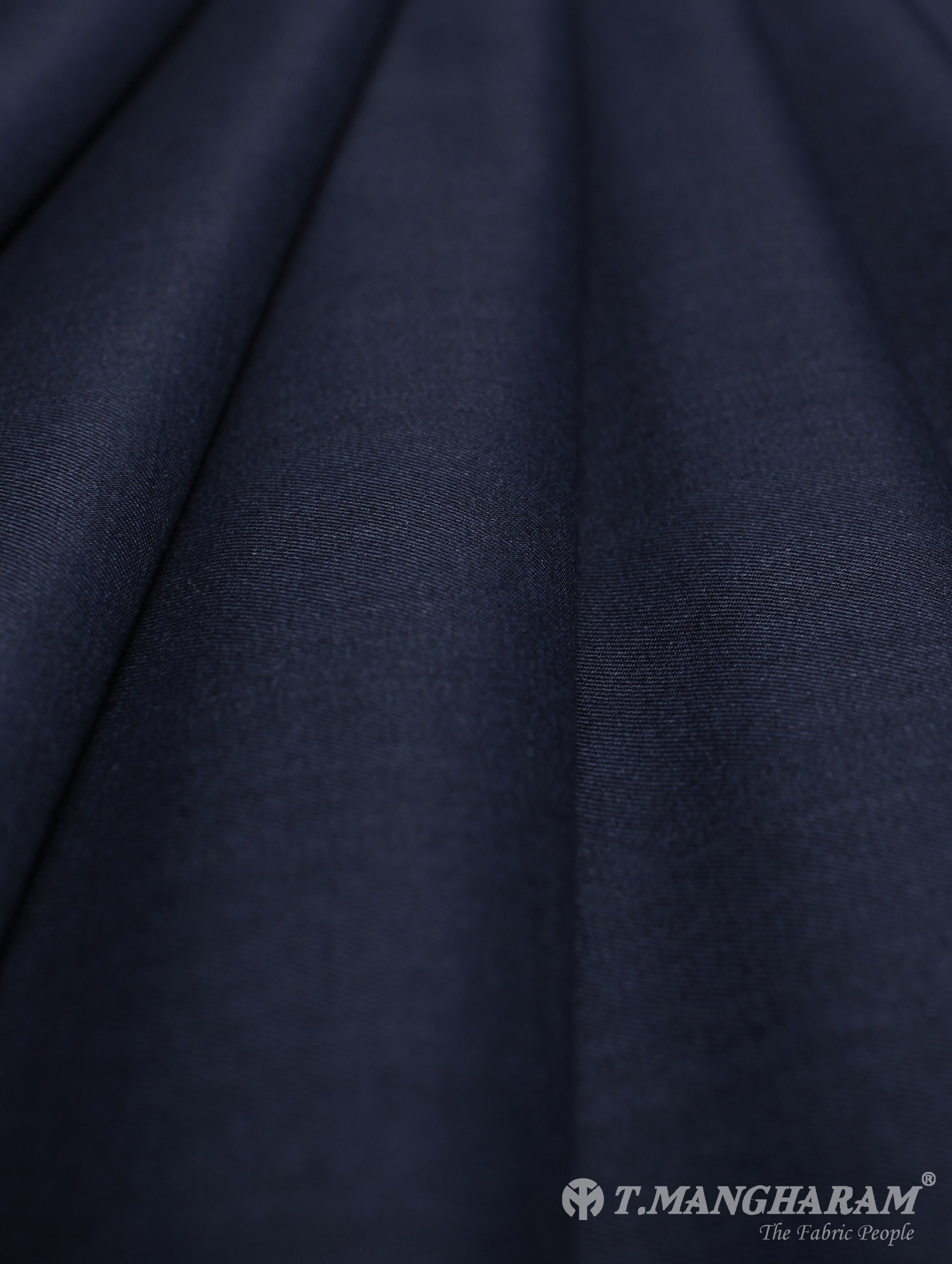 Blue Poly Wool Suiting Material - EH0027 View-1