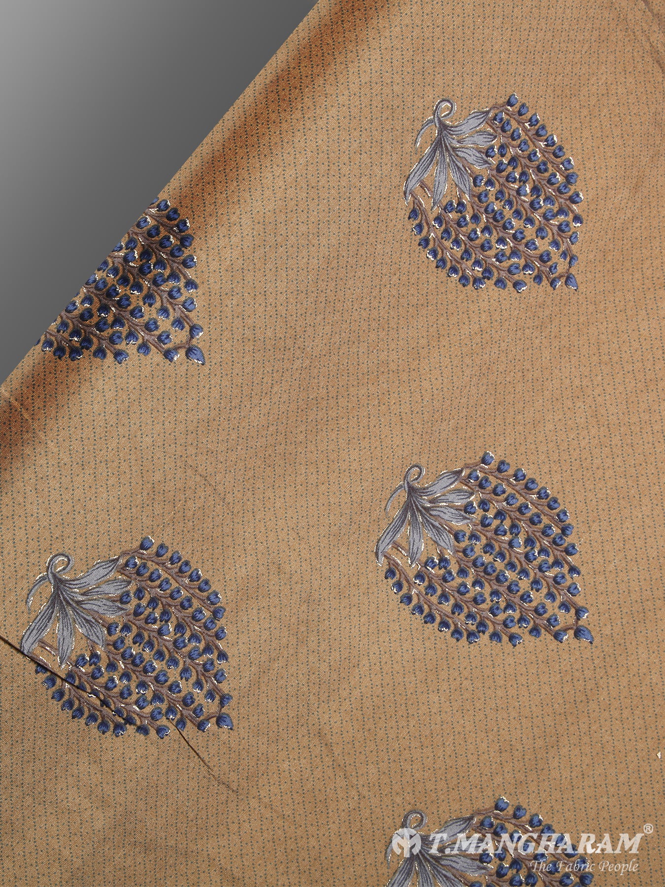 Khaki Muslin Cotton Fabric - EB0005 view-2
