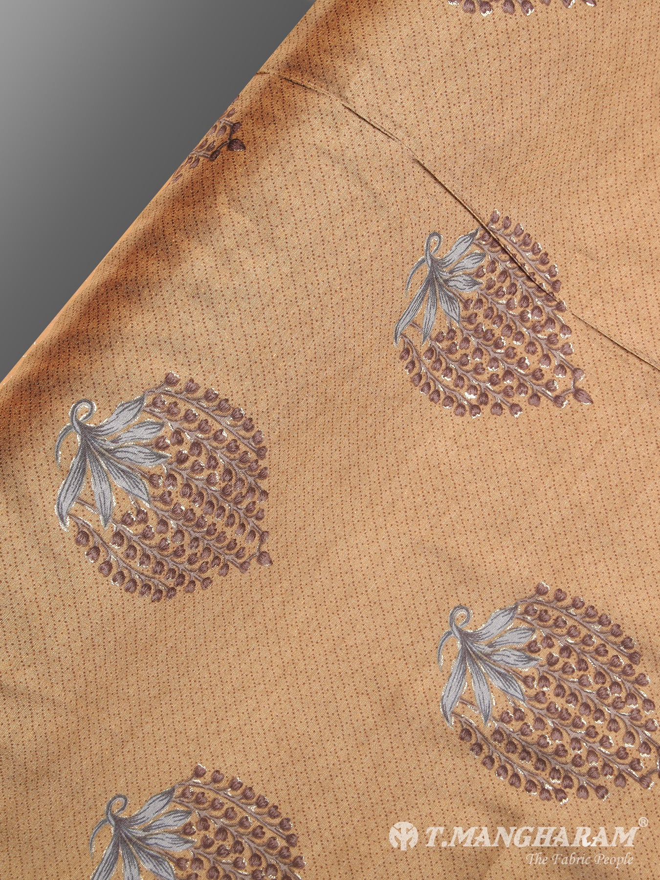 Khaki Muslin Cotton Fabric - EB0004 view-2